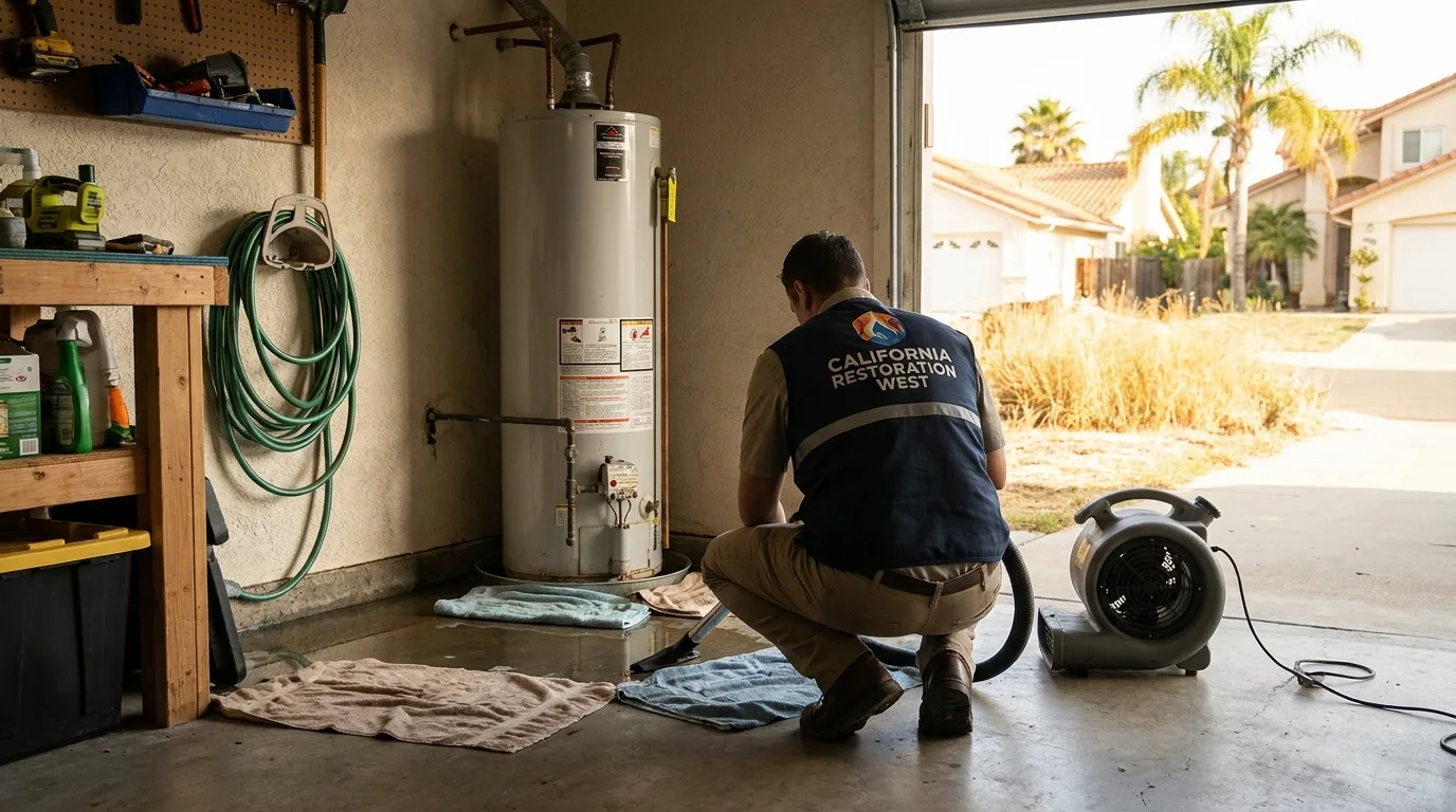 Water Heater Flood Cleanup